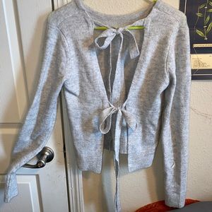 Tie back sweater
